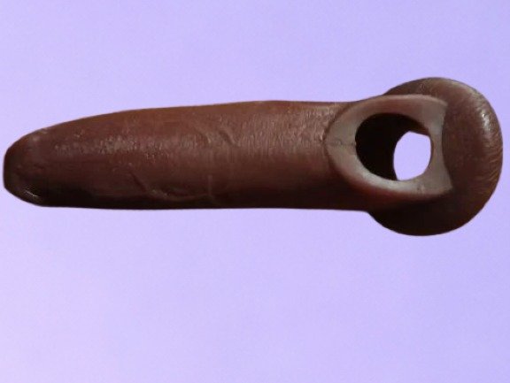 6 Inch Double Hole Liquid Silicone Black Penis Sleeve - Image 2